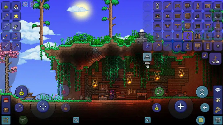 Terraria(Hướng tới Menu) screenshot image 1 Ảnh chụp màn hình trò chơi