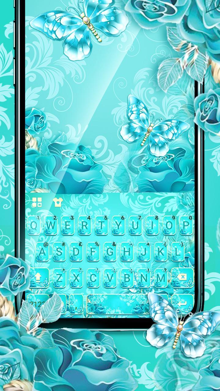 Blue Rose Butterfly Theme