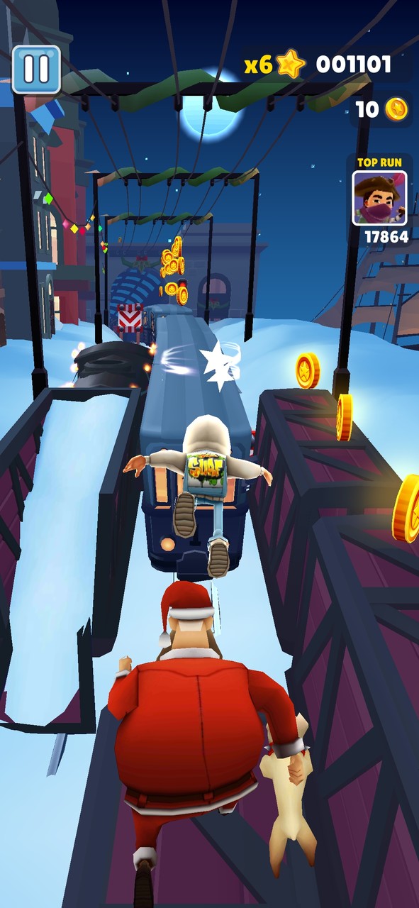 Subway Surf(Snow version) screenshot image 3_playmod.games