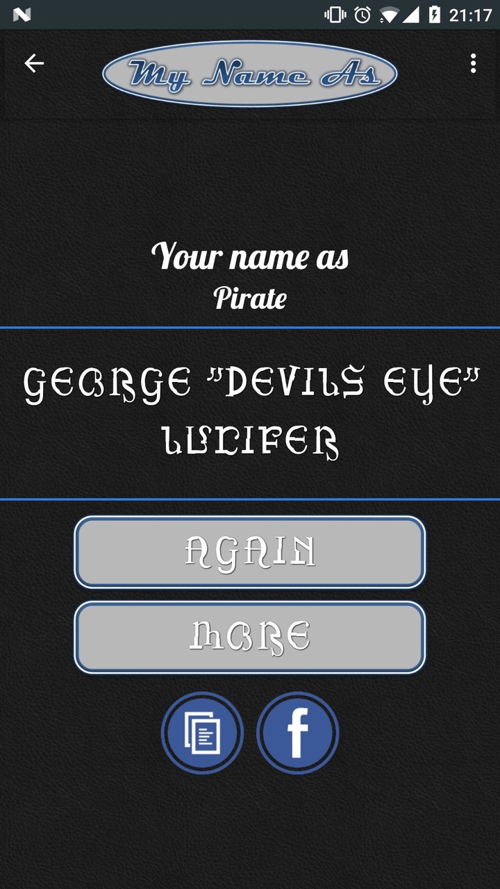 My Name As Pirate