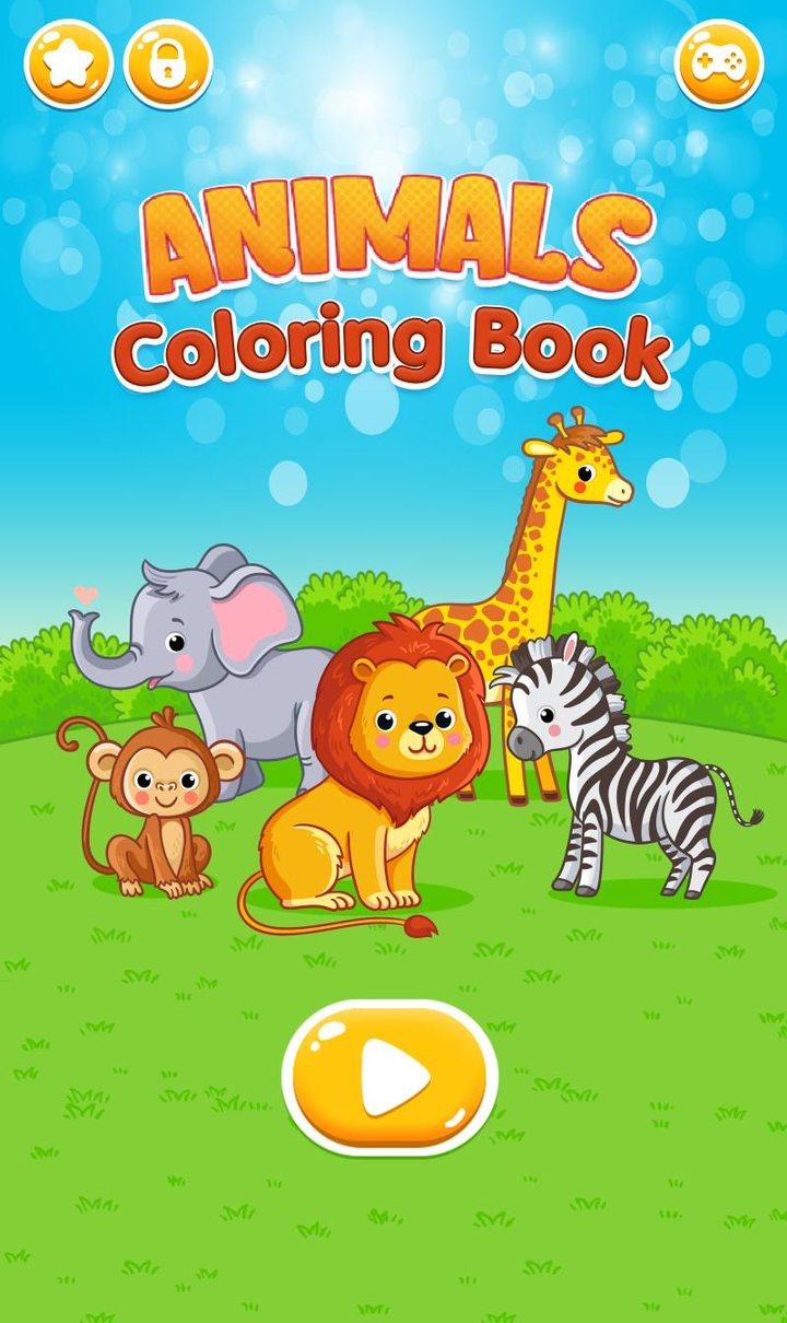 Cute animal coloring pages‏