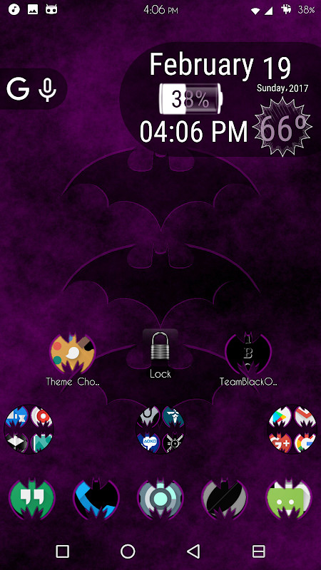 Purple Batcons Icon Skins‏