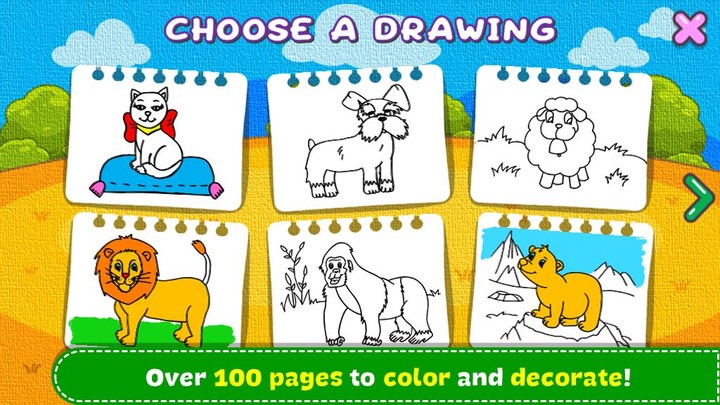 Coloring & Learn Animals Ảnh chụp màn hình trò chơi