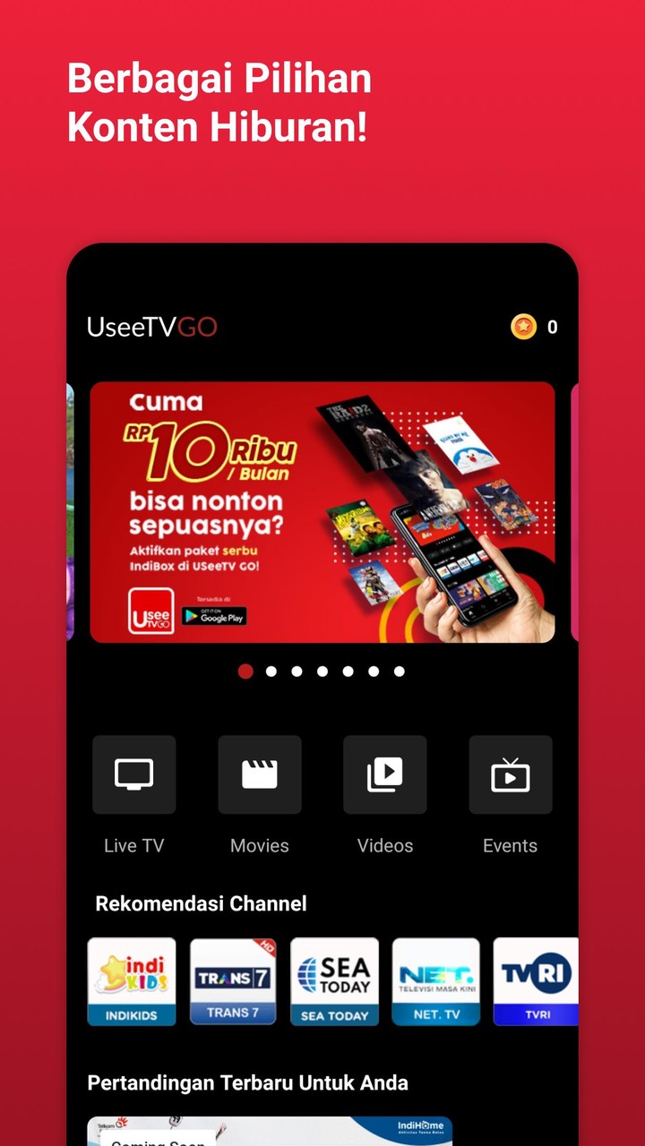 UseeTV GO - Watch TV & Movie Ảnh chụp màn hình trò chơi