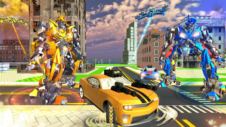Download Robot Car Drone Transform: Robot Car Games MOD APK for Android Download Robot Car Drone Transform: Robot Car Games MOD APK for Android