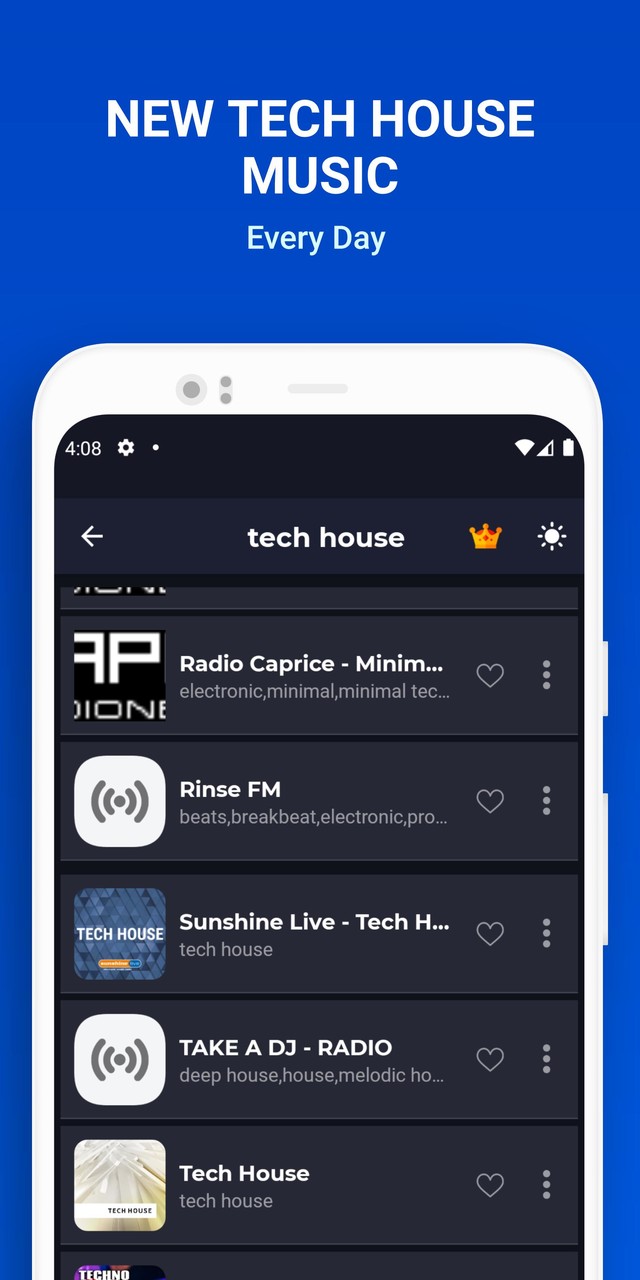 Tech House Music: Techno Radio Ảnh chụp màn hình trò chơi