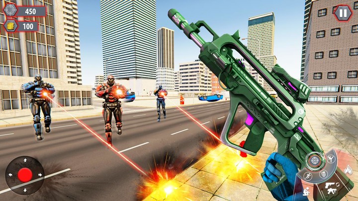 Police Robot Gun Shooting Game‏