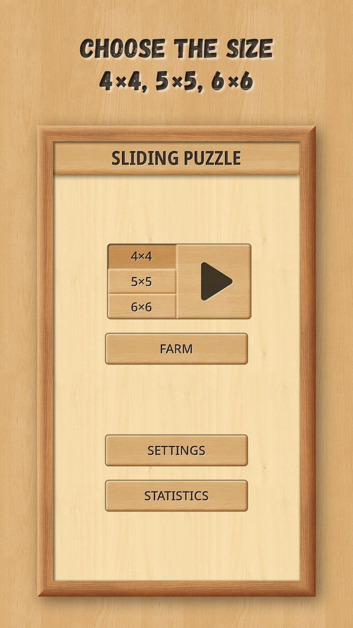 Sliding Puzzle: Wooden Classic‏