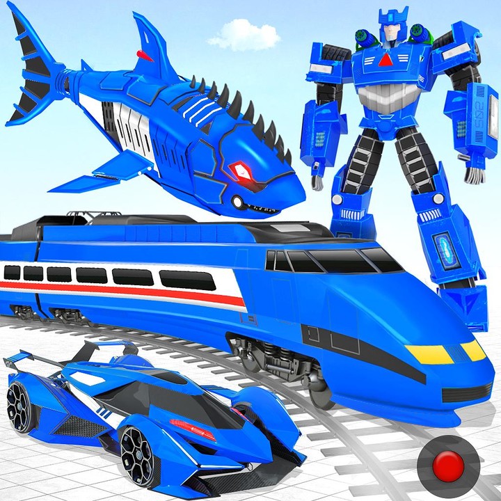 Shark Robot Car Transform Game Ảnh chụp màn hình trò chơi