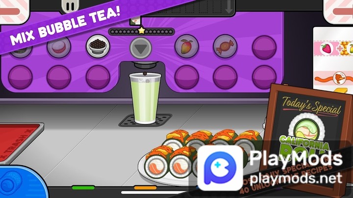 Papa's Sushiria To Go!(Large currency) screenshot image 5_playmod.games