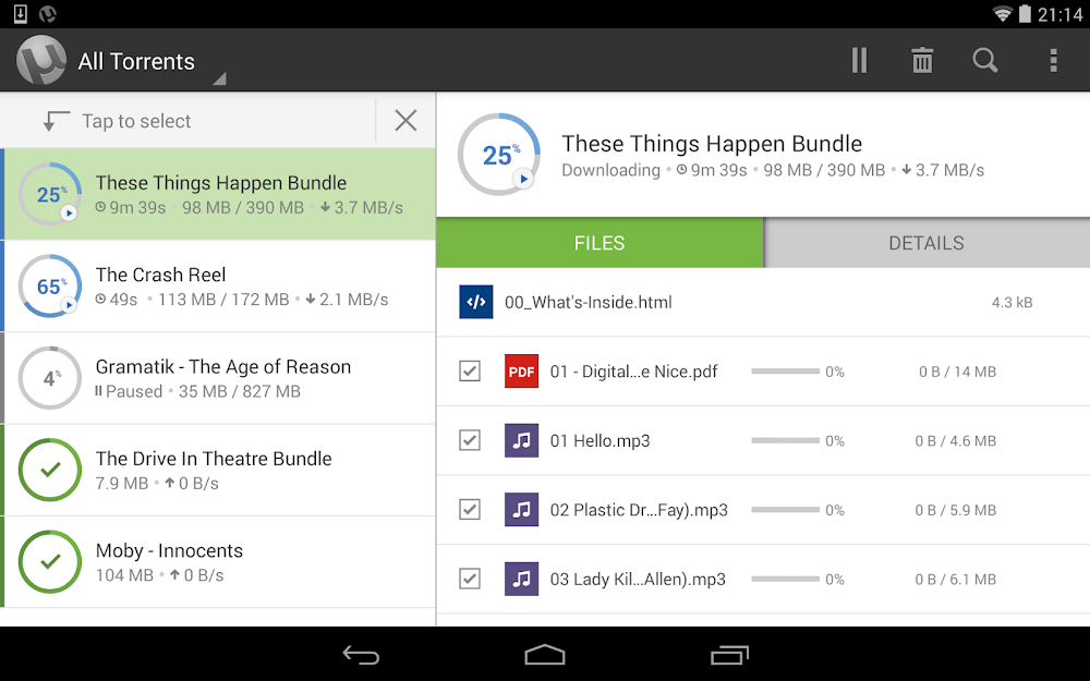uTorrent Pro - Torrent App(No Ads) screenshot image 5_playmods.net