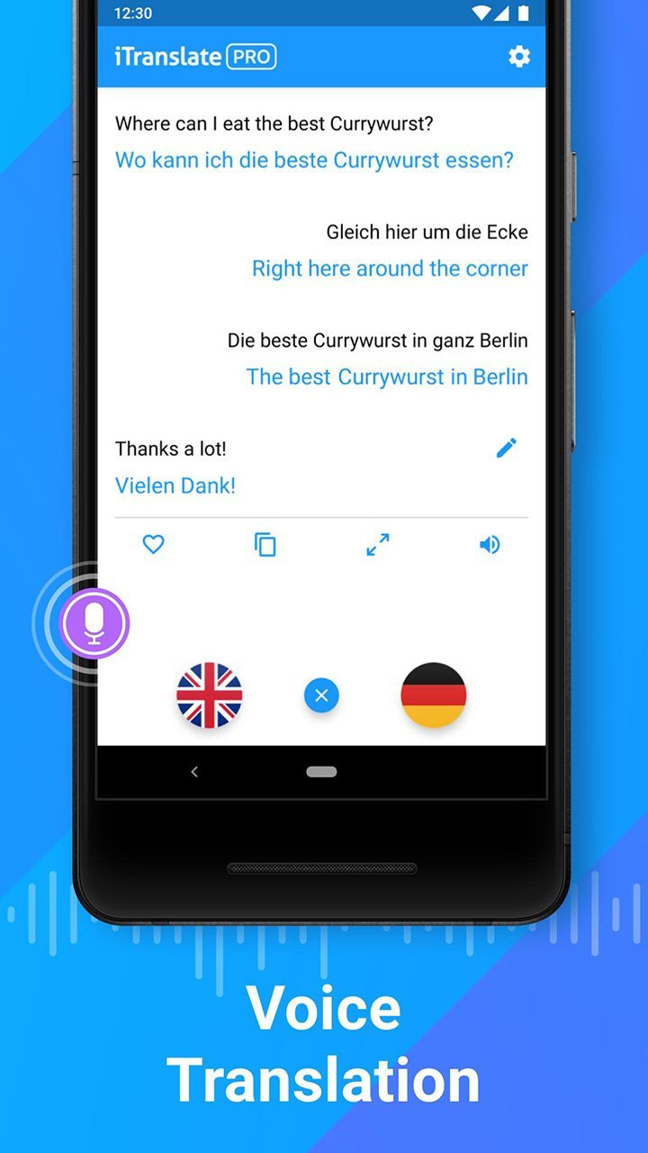 iTranslate Translator & Dictionary(Pro Unlocked) screenshot image 2_modkill.com
