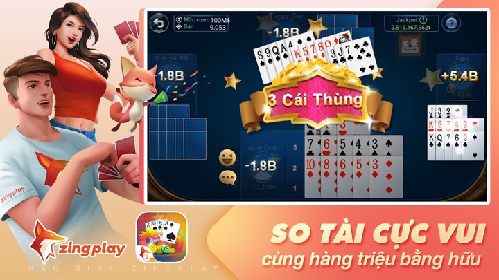 Poker VN ZingPlay ( Mậu Binh)_playmod.games