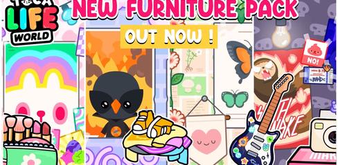 A New Free Home Designer Furniture Pack Is Coming In Toca Life World Mod Apk v1.57 - playmods.games