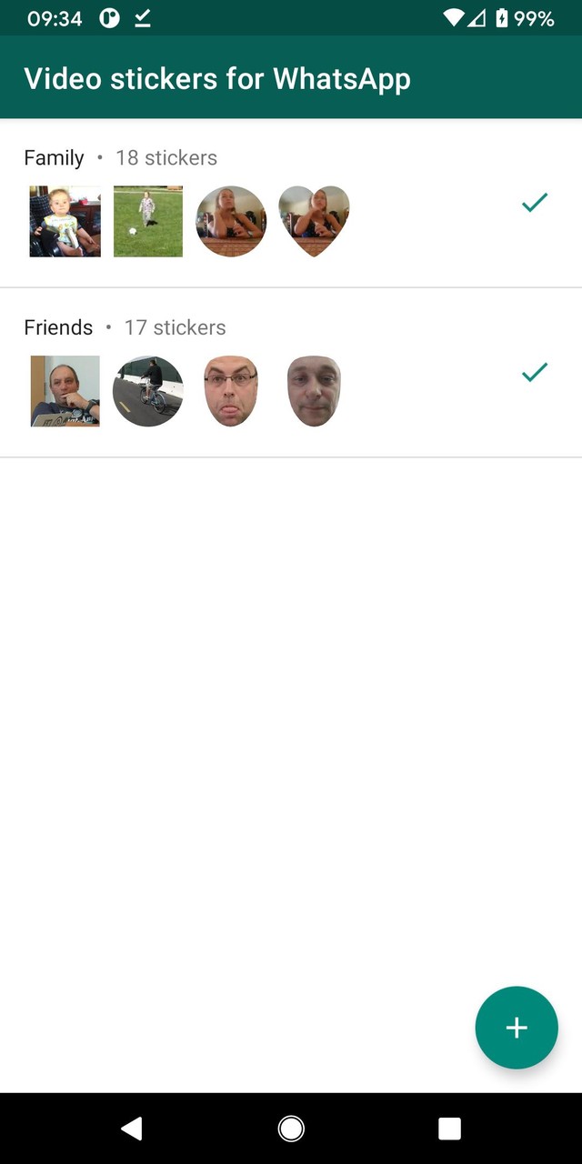 Video stickers for WhatsApp