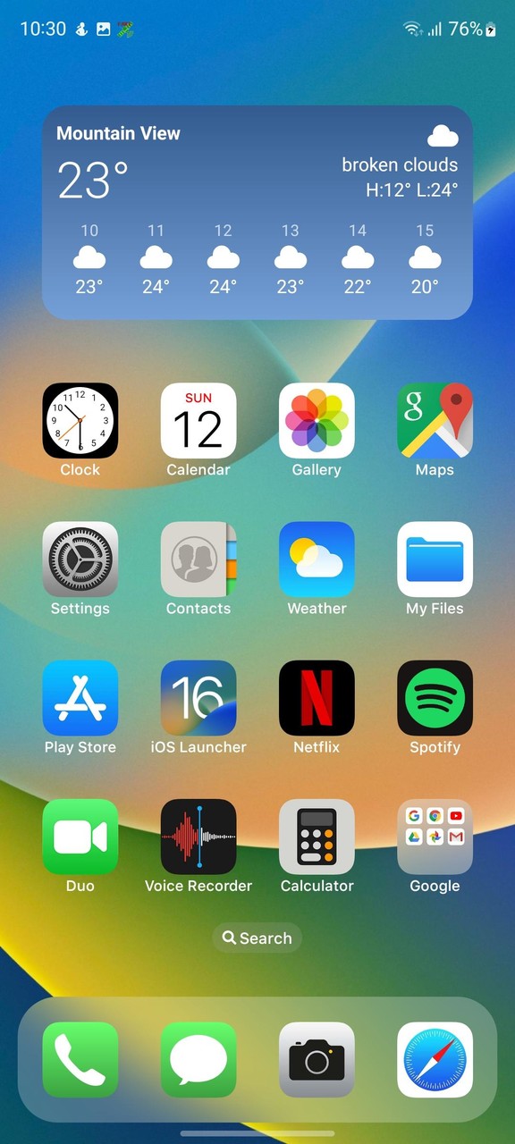 Launcher iOS 15_playmods.games