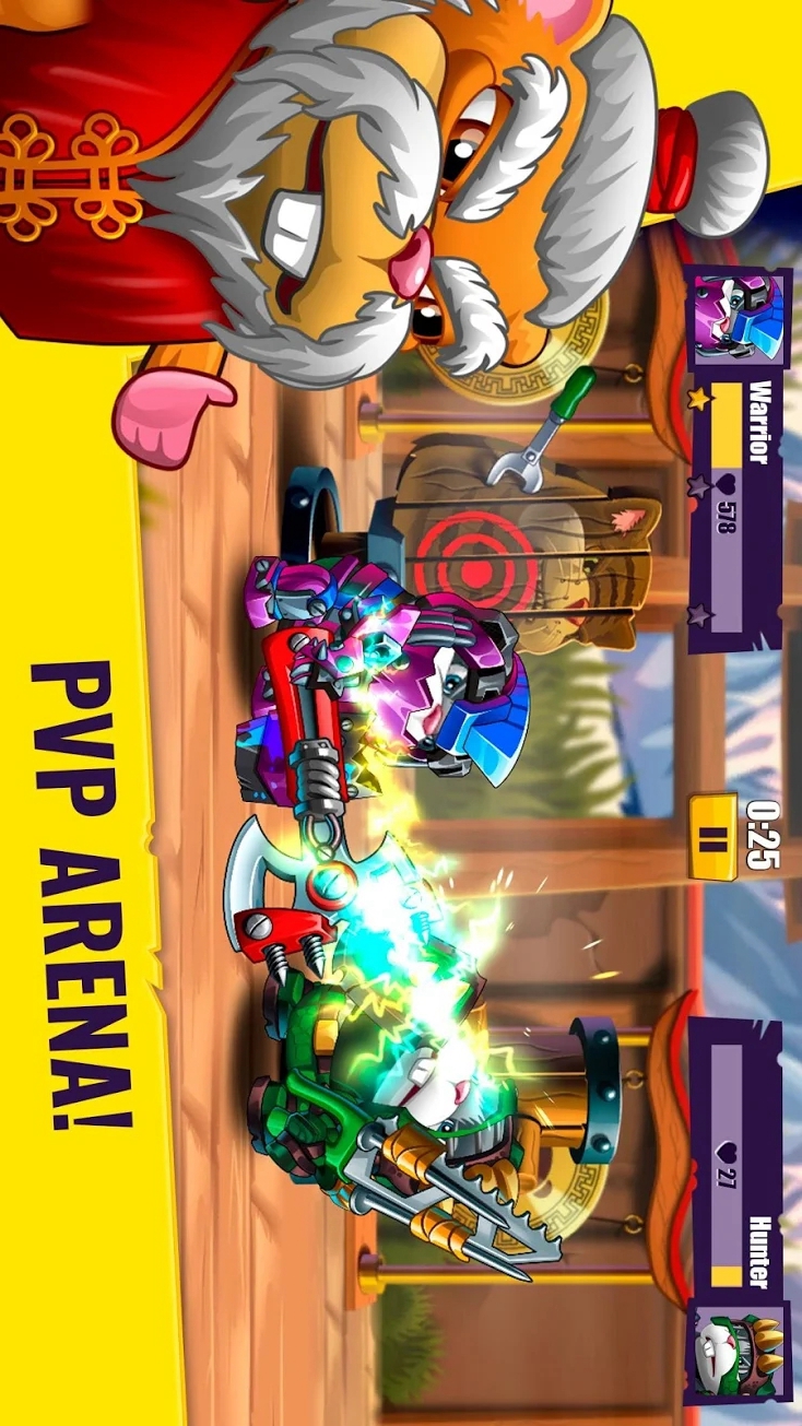 Hamsters: PVP Fight for Freedom(no watching ads to get Rewards)