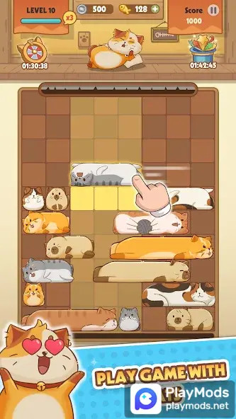 Cats Safe: Sliding Puzzle‏(خالية من الاعلانات ومكافأة) screenshot image 3