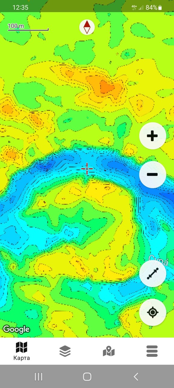 Карта глубин для lowrance