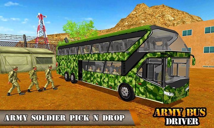 Army Bus Transporter Coach Fun‏