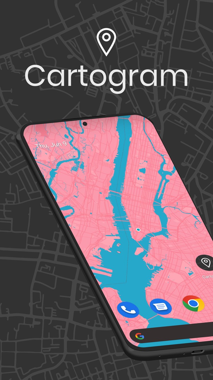 Cartogram - Live Map Wallpaper Ảnh chụp màn hình trò chơi