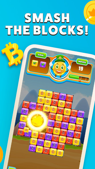 Bitcoin Blocks - Get Bitcoin!(No ads) screenshot image 4_playmod.games