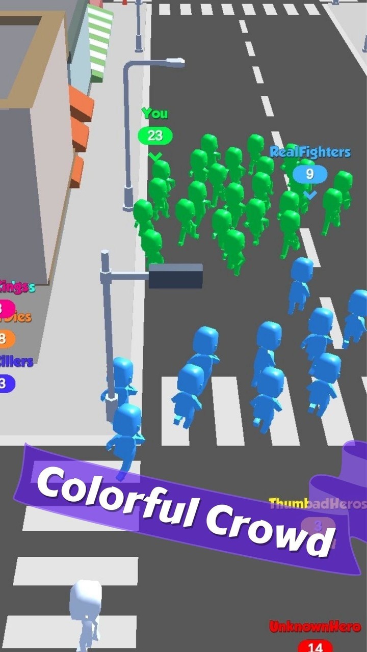 Crowd Run Twerk Join City‏