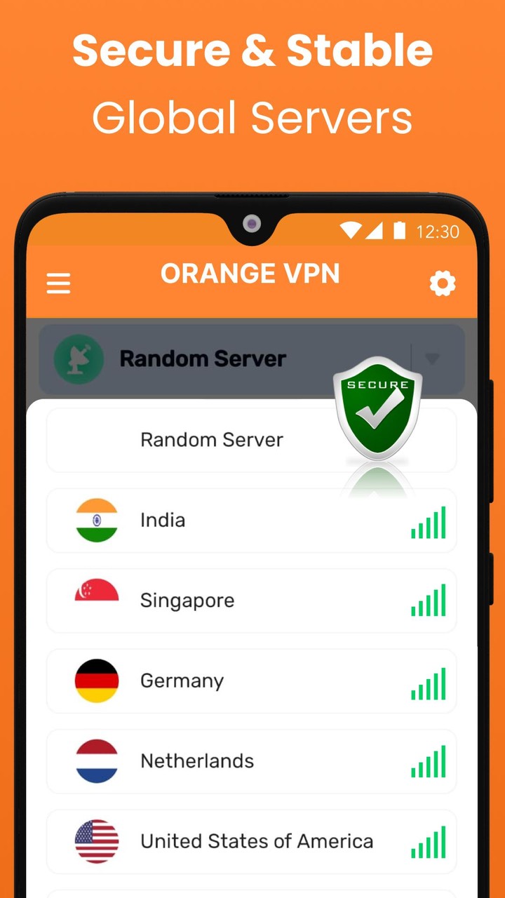 Orange VPN | VPN Proxy Ảnh chụp màn hình trò chơi