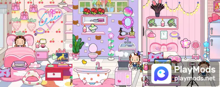Miga Town My World NEW Pink House Out NOW - Use Cute Furni to Decorate  Dream House 