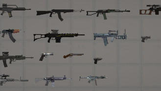 Pack of weapons For Melon Playground Mods